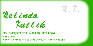 melinda kutlik business card